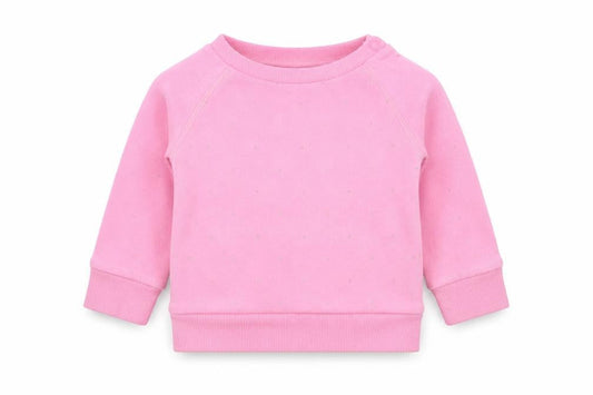 M Girls Pink Polka Dot  Pullover Jumper Size 9-12 Months