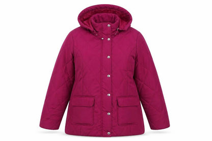 Womens UK Size 10 Damart Purple Quilted Coat