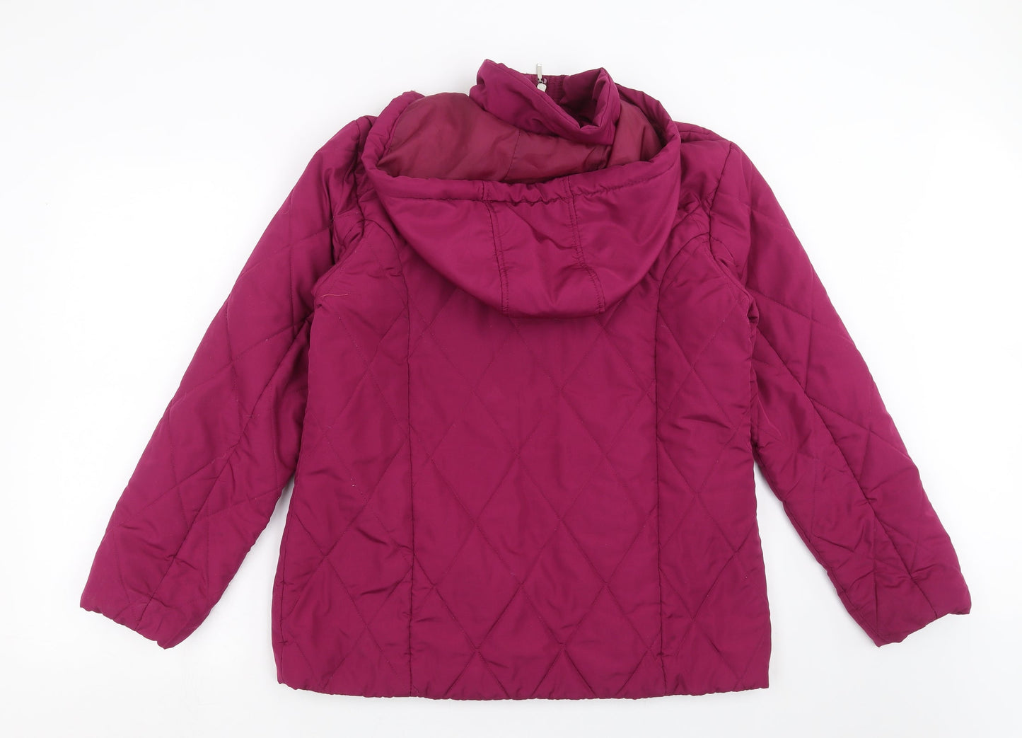Womens UK Size 10 Damart Purple Quilted Coat