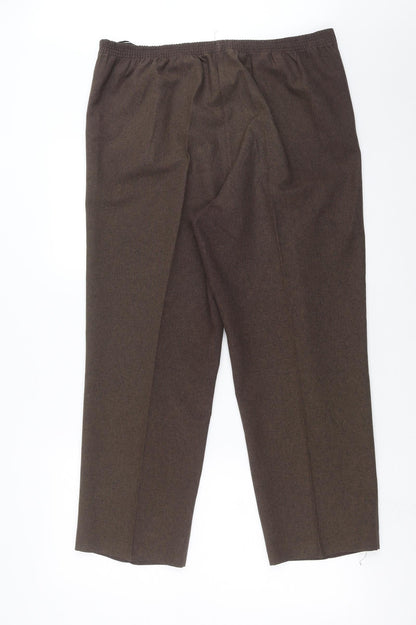 Womens UK Size 16 BM Regular Fit  Brown Trousers