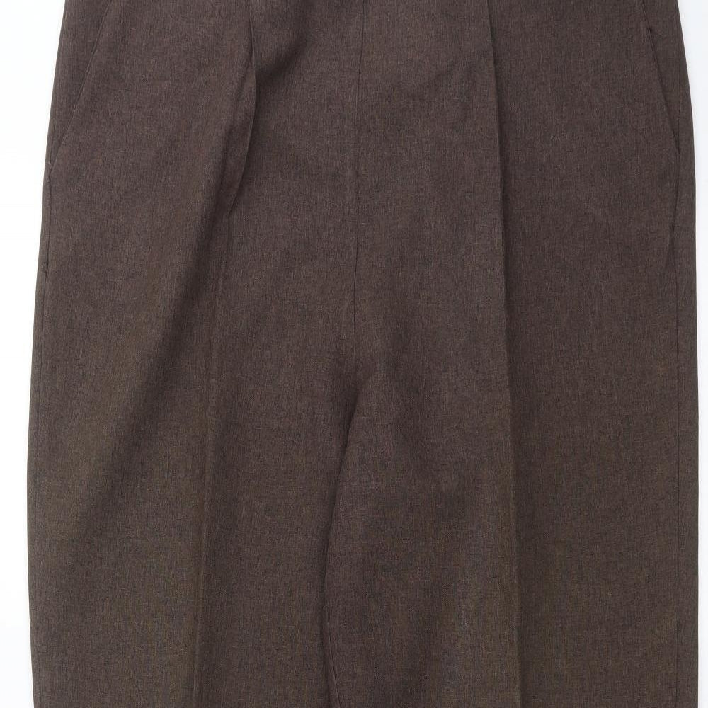Womens UK Size 16 BM Regular Fit  Brown Trousers