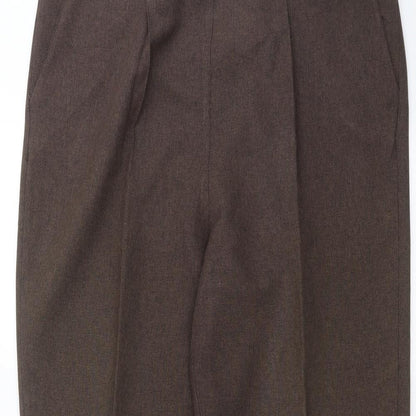 Womens UK Size 16 BM Regular Fit  Brown Trousers