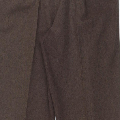 Womens UK Size 16 BM Regular Fit  Brown Trousers