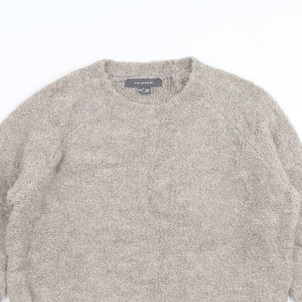 Primark Womens Beige  Knit Pullover Jumper Size S