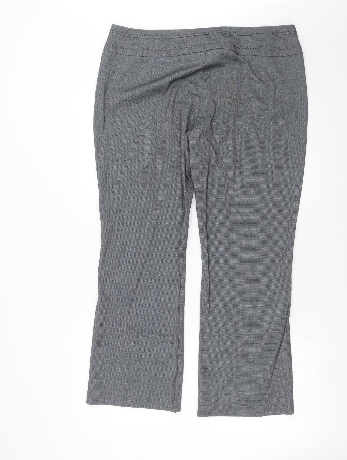 Womens UK Size 16 Debenhams Regular Fit  Grey Trousers