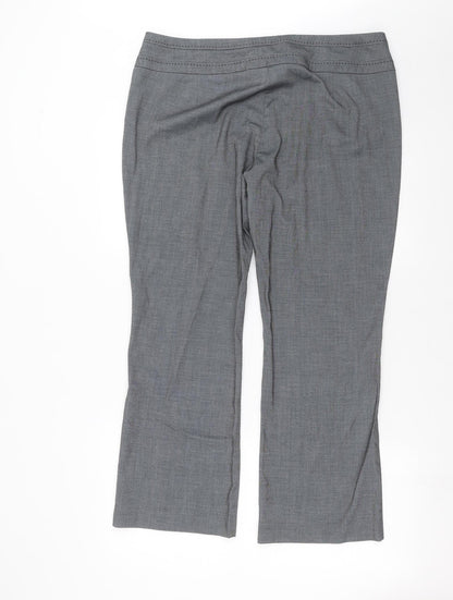 Womens UK Size 16 Debenhams Regular Fit  Grey Trousers