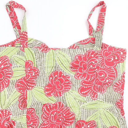 Womens UK Size 18 Kaliko Green Basic Blouse