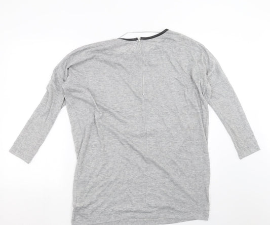 Primark Womens Grey  Knit Pullover Jumper Size 8