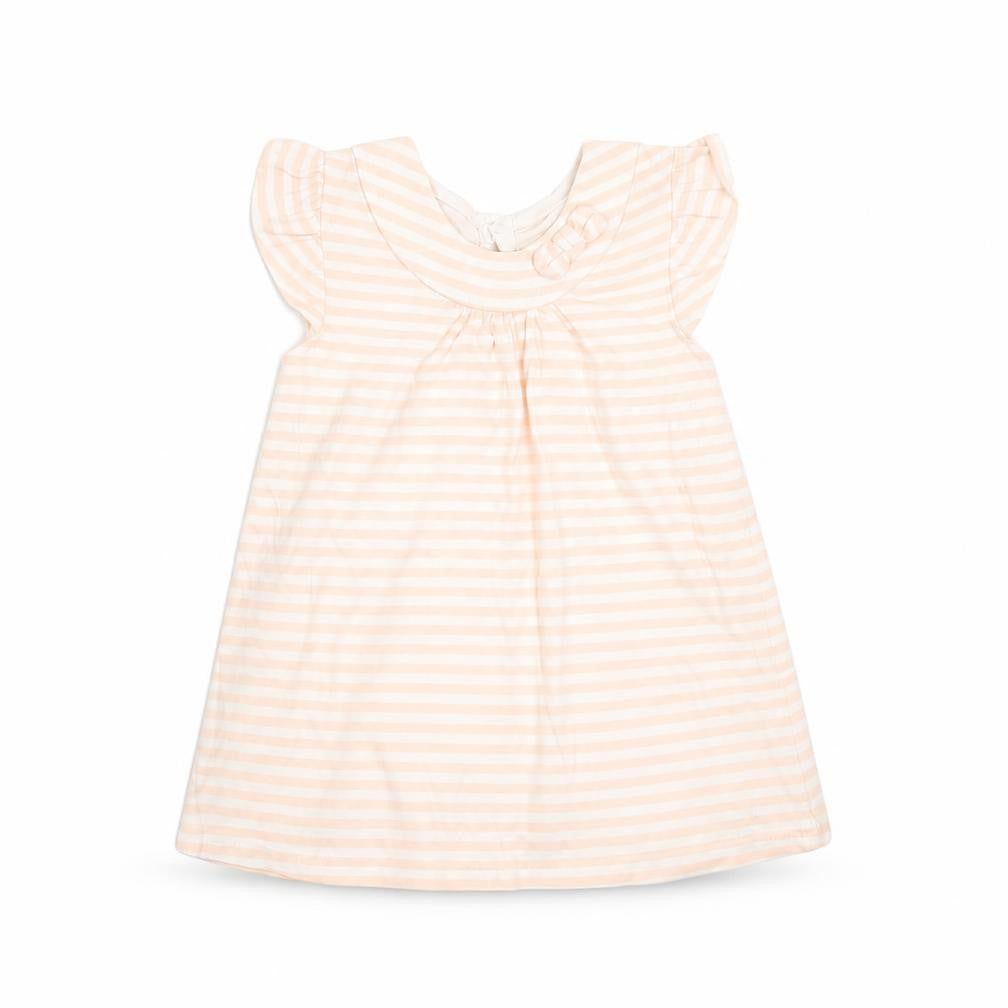George Girls Pink Striped  T-Shirt Dress  Size 6-9 Months