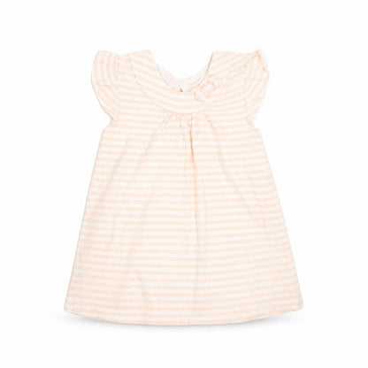 George Girls Pink Striped  T-Shirt Dress  Size 6-9 Months