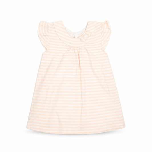 George Girls Pink Striped  T-Shirt Dress  Size 6-9 Months
