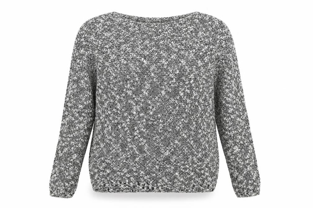 New Look Womens Grey  Knit Pullover Jumper Size S