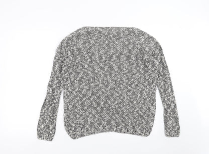New Look Womens Grey  Knit Pullover Jumper Size S