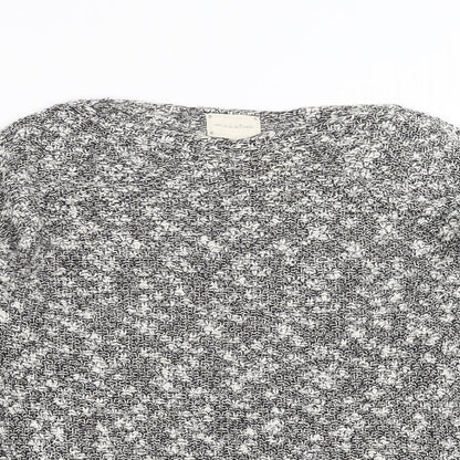 New Look Womens Grey  Knit Pullover Jumper Size S