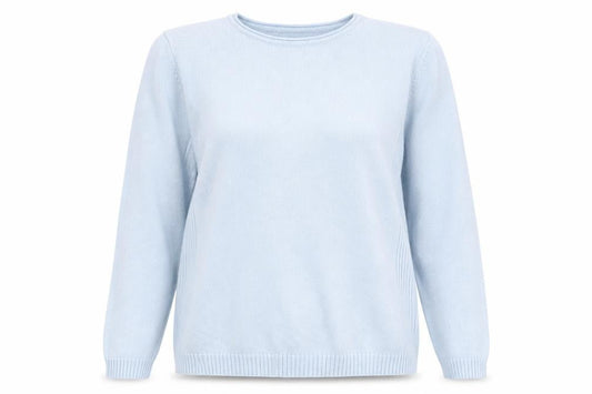 Womens UK Size L ISLE Blue Pullover Jumper