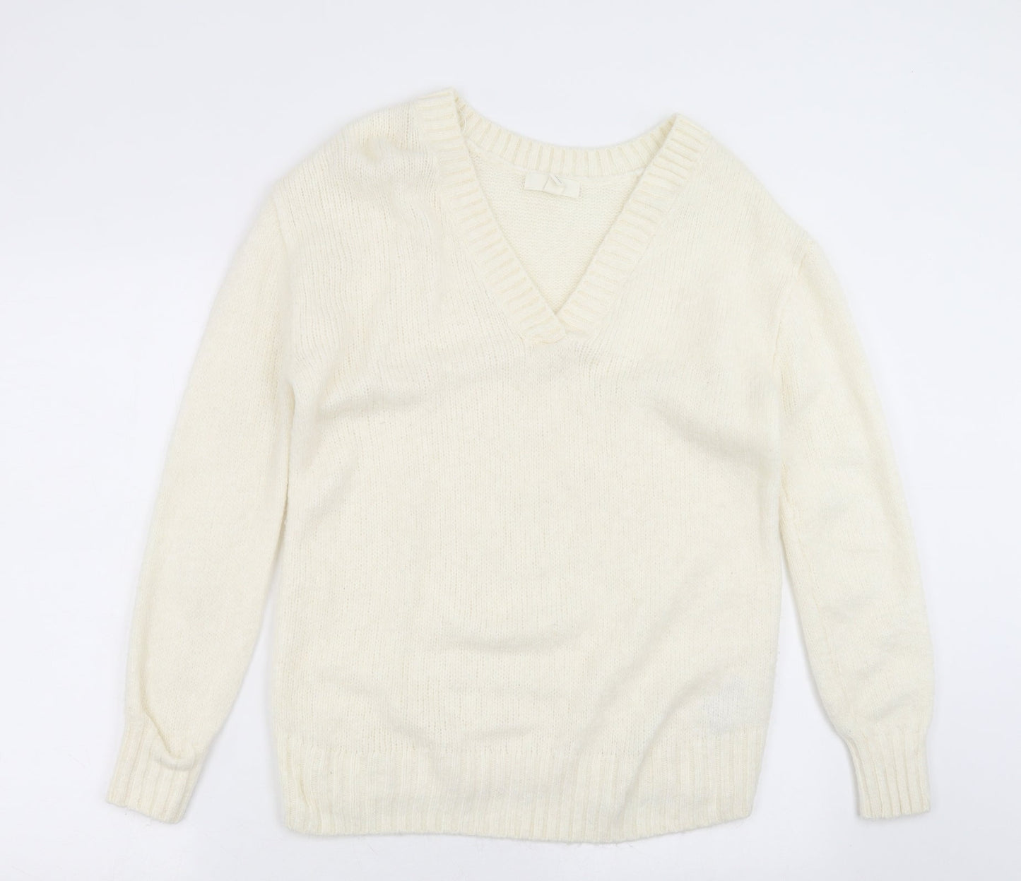 Womens UK Size XS H&M Ivory Pullover Jumper