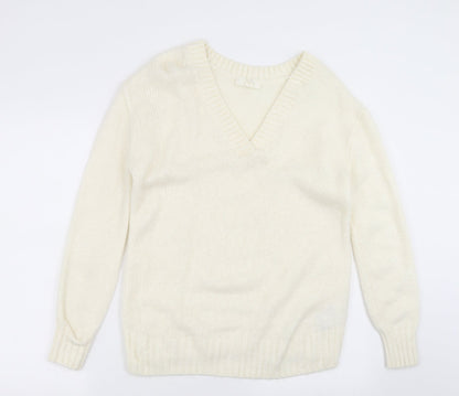Womens UK Size XS H&M Ivory Pullover Jumper