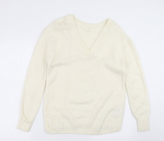 Womens UK Size XS H&M Ivory Pullover Jumper