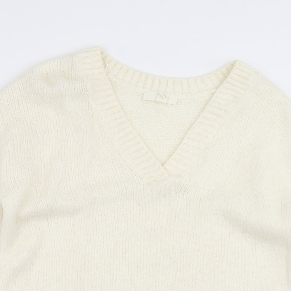 Womens UK Size XS H&M Ivory Pullover Jumper