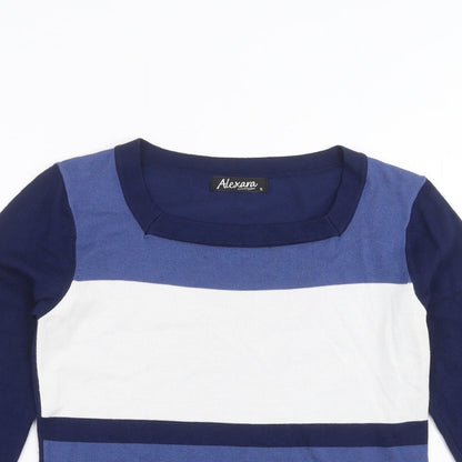 Womens UK Size S Alexara Blue Pullover Jumper