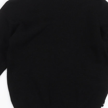 Sapphire Womens Black  Knit Pullover Jumper Size M  - Rudolph Christmas