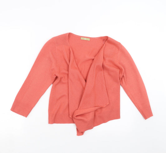 TU Womens Pink  Knit Cardigan Jumper Size 8