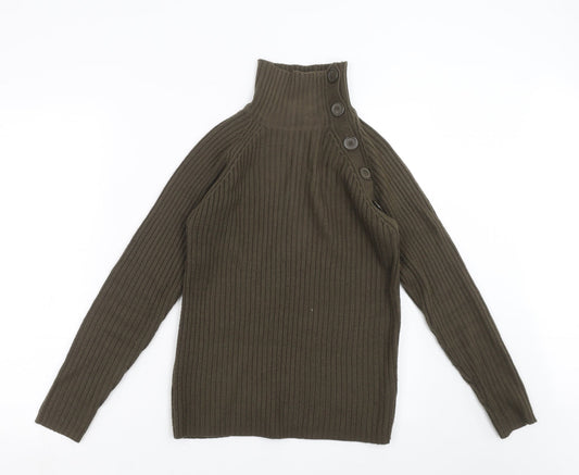 Womens UK Size 12 Nouveau Edition Green Pullover Jumper