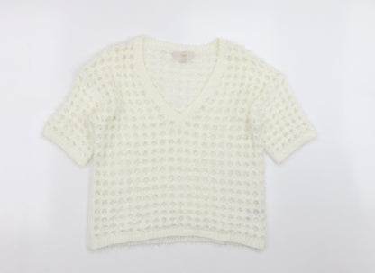 Womens UK Size M NEXT Ivory Pullover Jumper