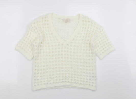 Womens UK Size M NEXT Ivory Pullover Jumper