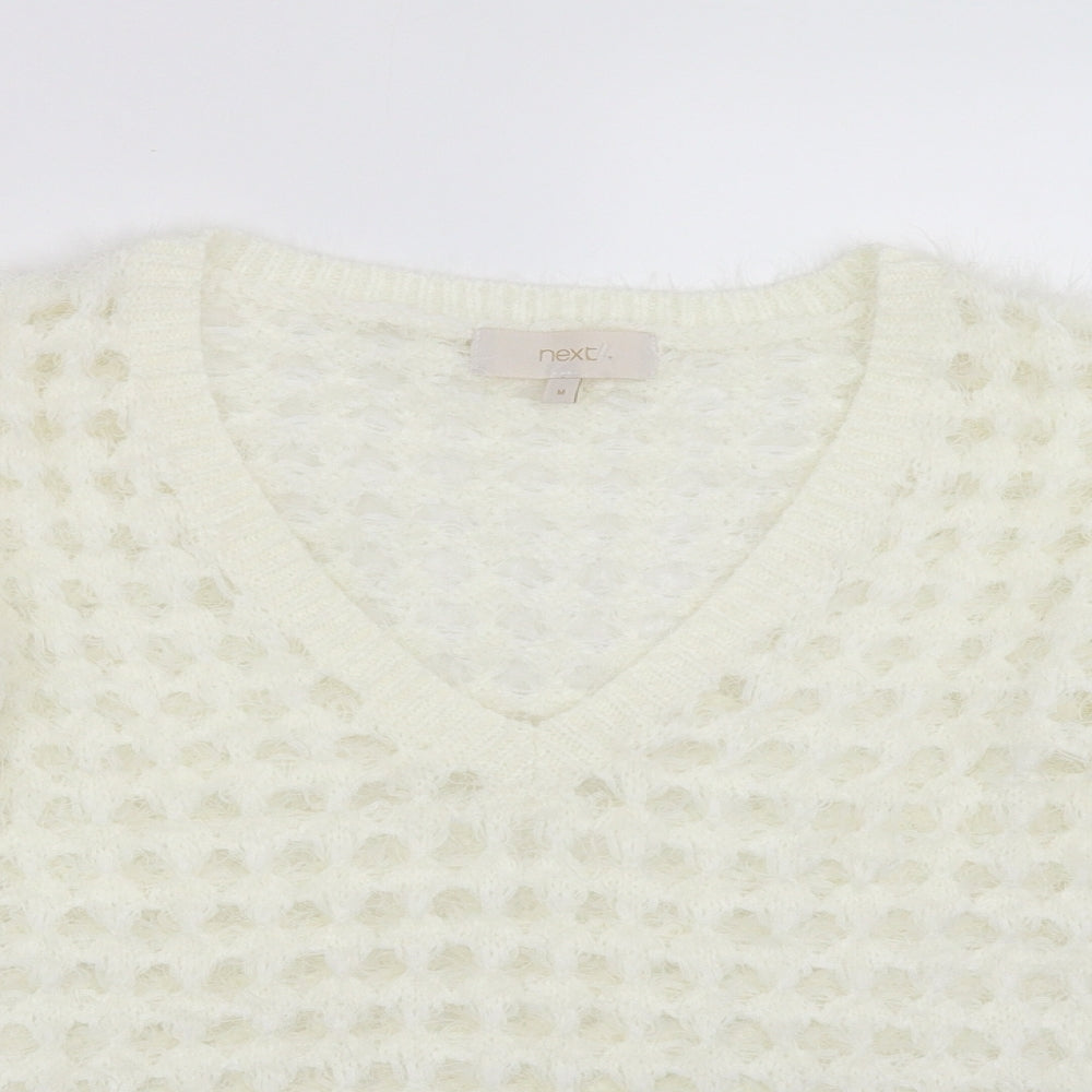 Womens UK Size M NEXT Ivory Pullover Jumper