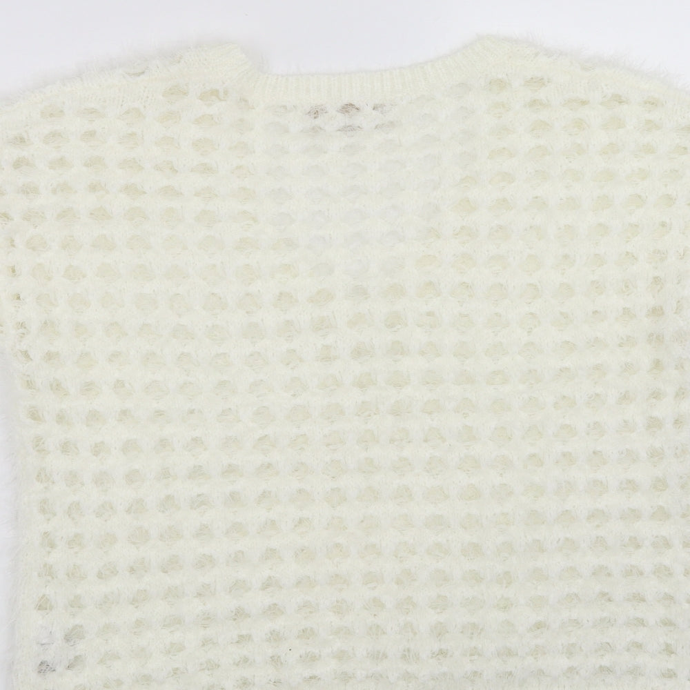 Womens UK Size M NEXT Ivory Pullover Jumper