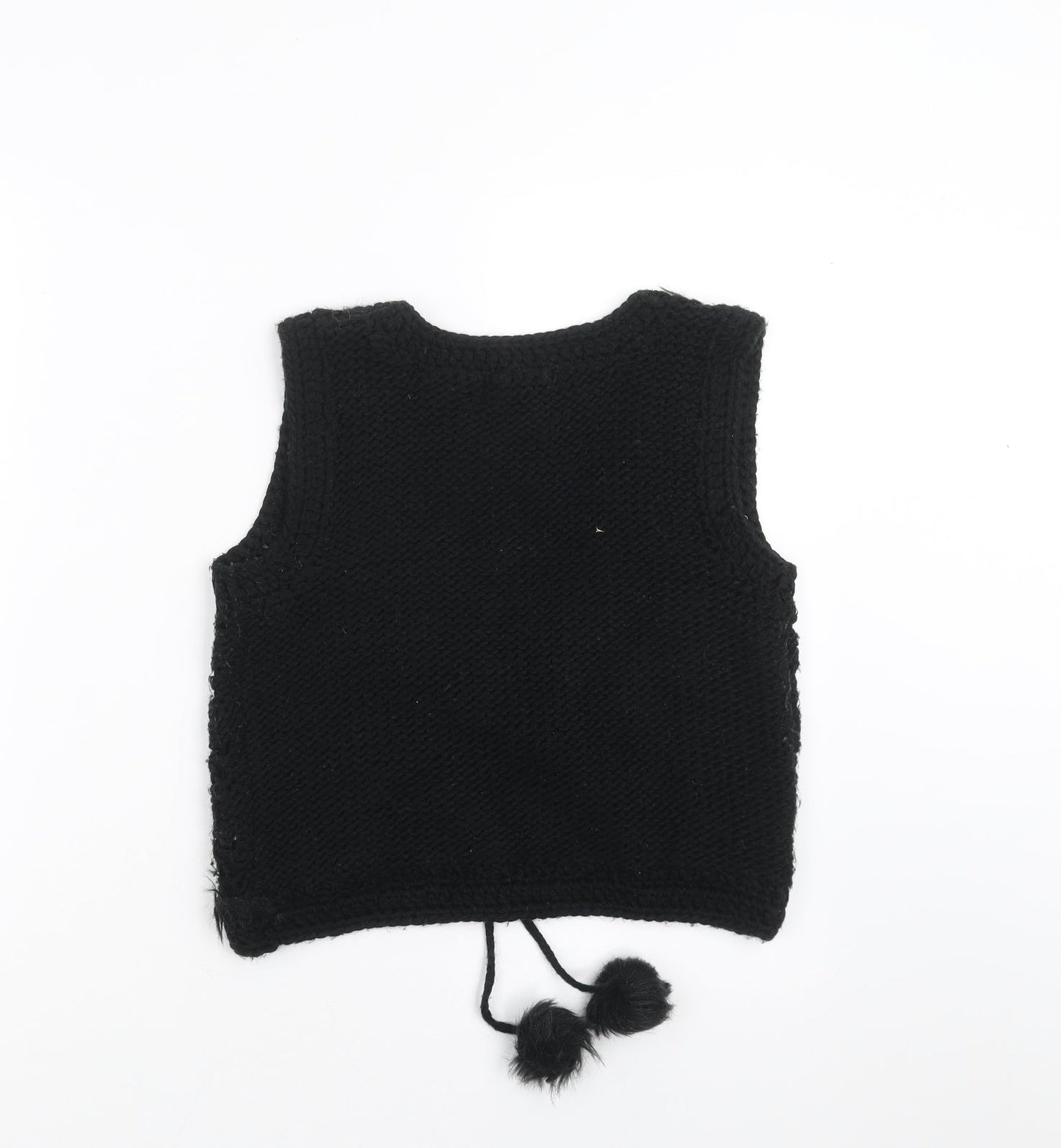 Primark Womens Black  Knit Cardigan Jumper Size 10