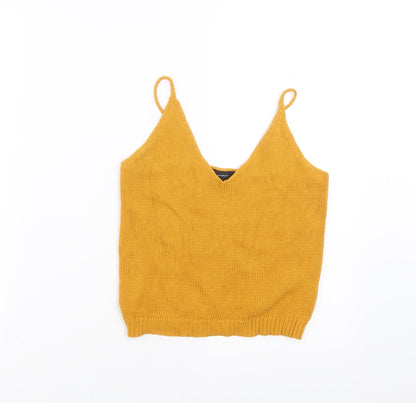 Primark Womens Yellow  Knit Pullover Jumper Size 6