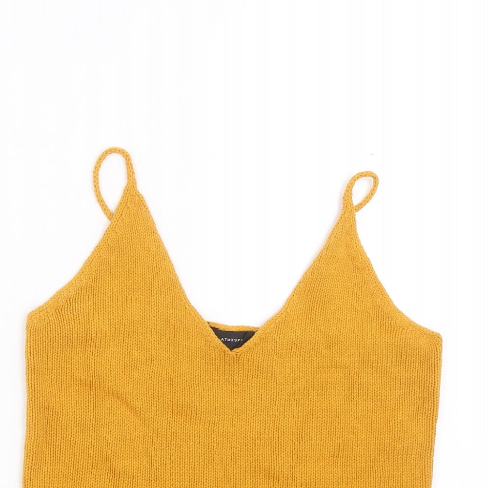 Primark Womens Yellow  Knit Pullover Jumper Size 6