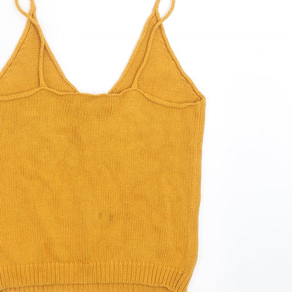 Primark Womens Yellow  Knit Pullover Jumper Size 6