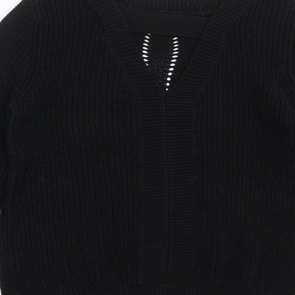 Primark Womens Black  Knit Pullover Jumper Size 10