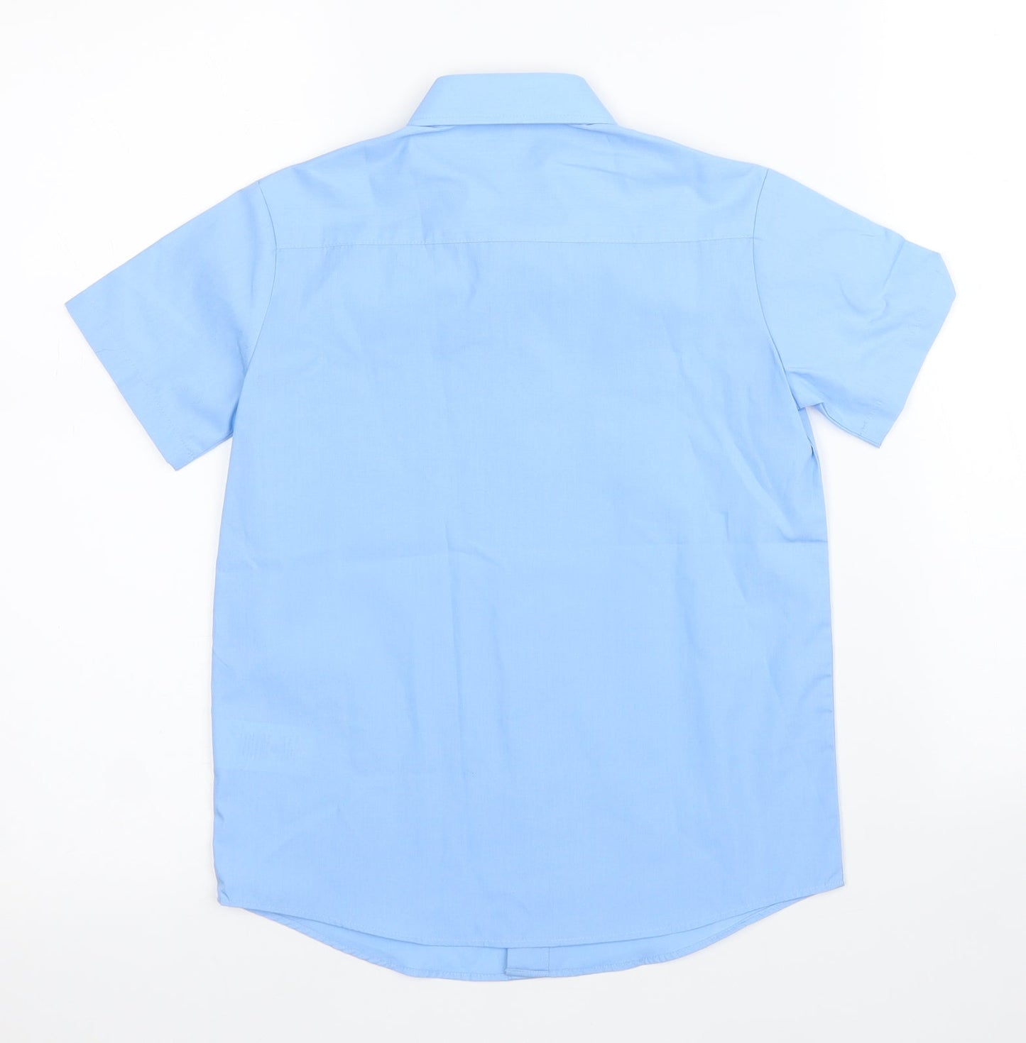 George Boys Blue   Basic Button-Up Size 6-7 Years