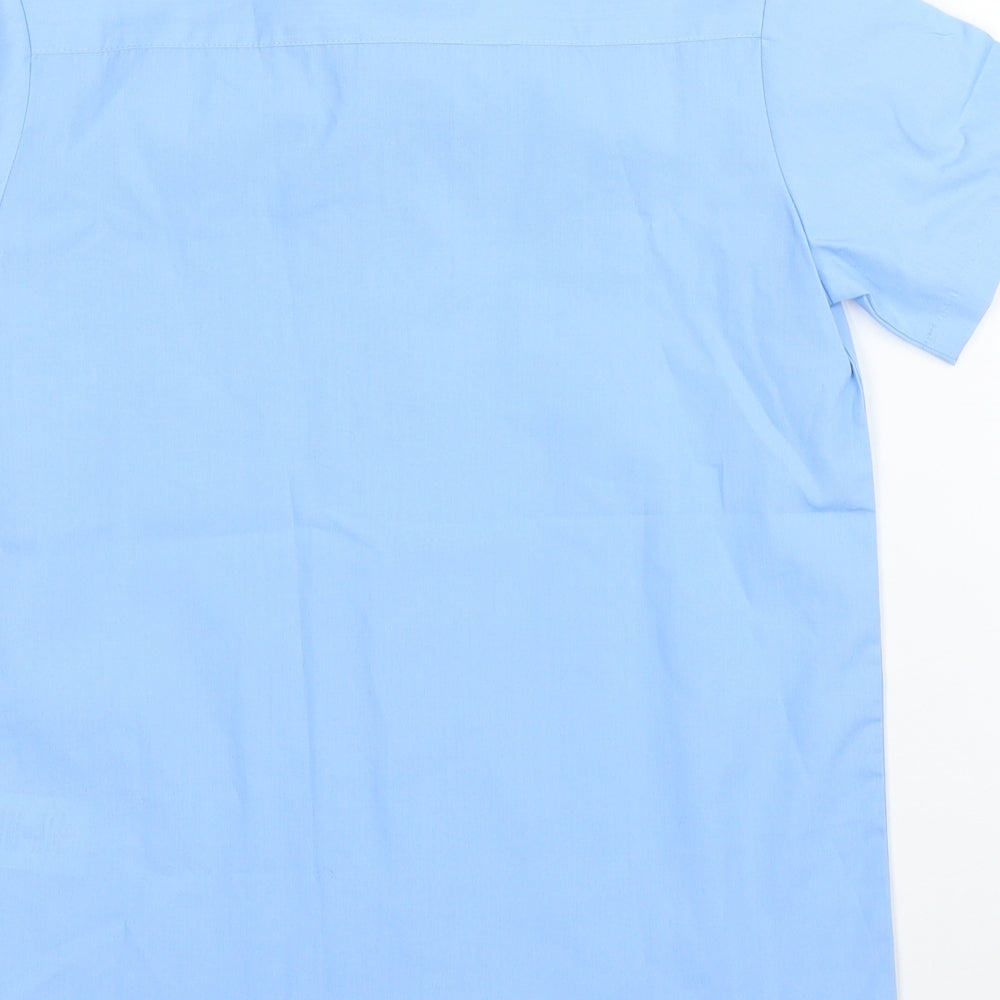 George Boys Blue   Basic Button-Up Size 6-7 Years