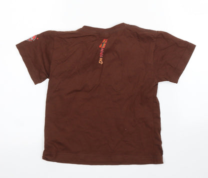 Preworn Boys Brown   Basic T-Shirt Size 5 Years  - Batman