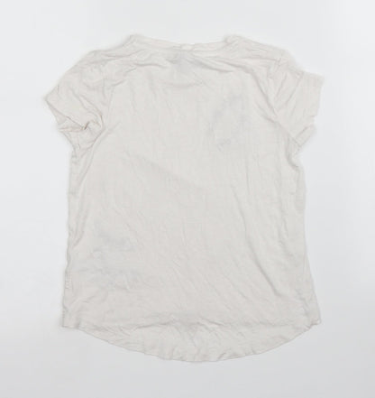 TU Girls White   Basic T-Shirt Size 5 Years