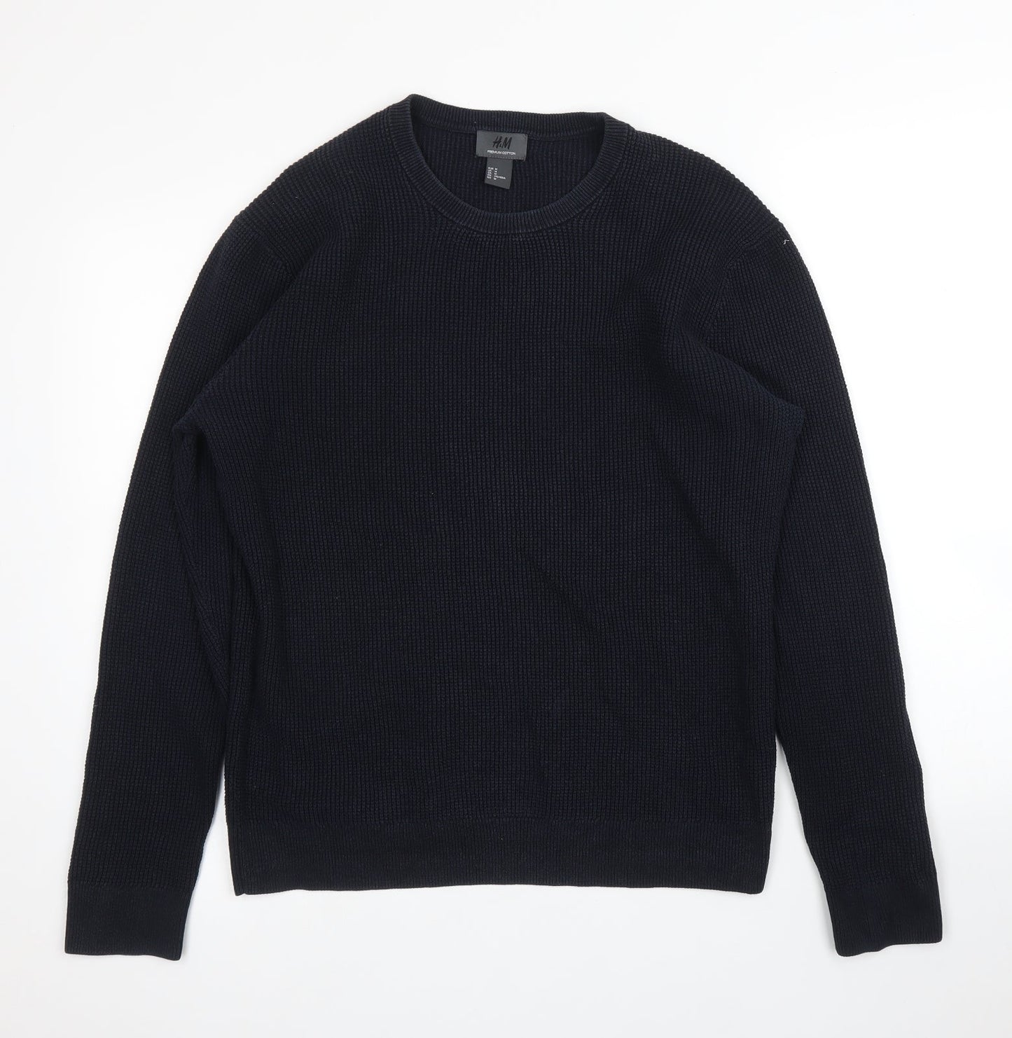H&M Mens Blue   Pullover Jumper Size M