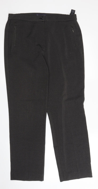 Womens UK Size 12 M&S Regular Fit  Grey Trousers