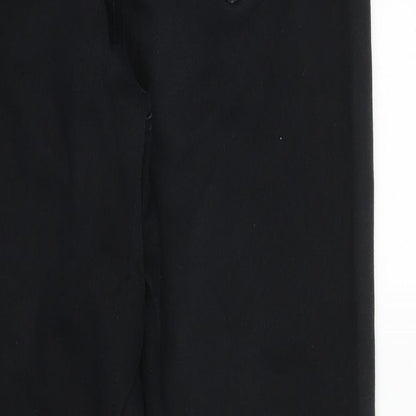 M&Co Womens Black  Denim Tapered Jeans Size 14 L28 in