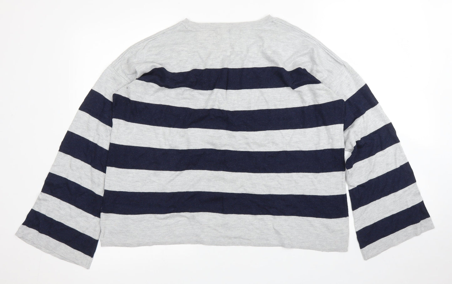 George Womens Grey Striped  Pullover Jumper Size 6