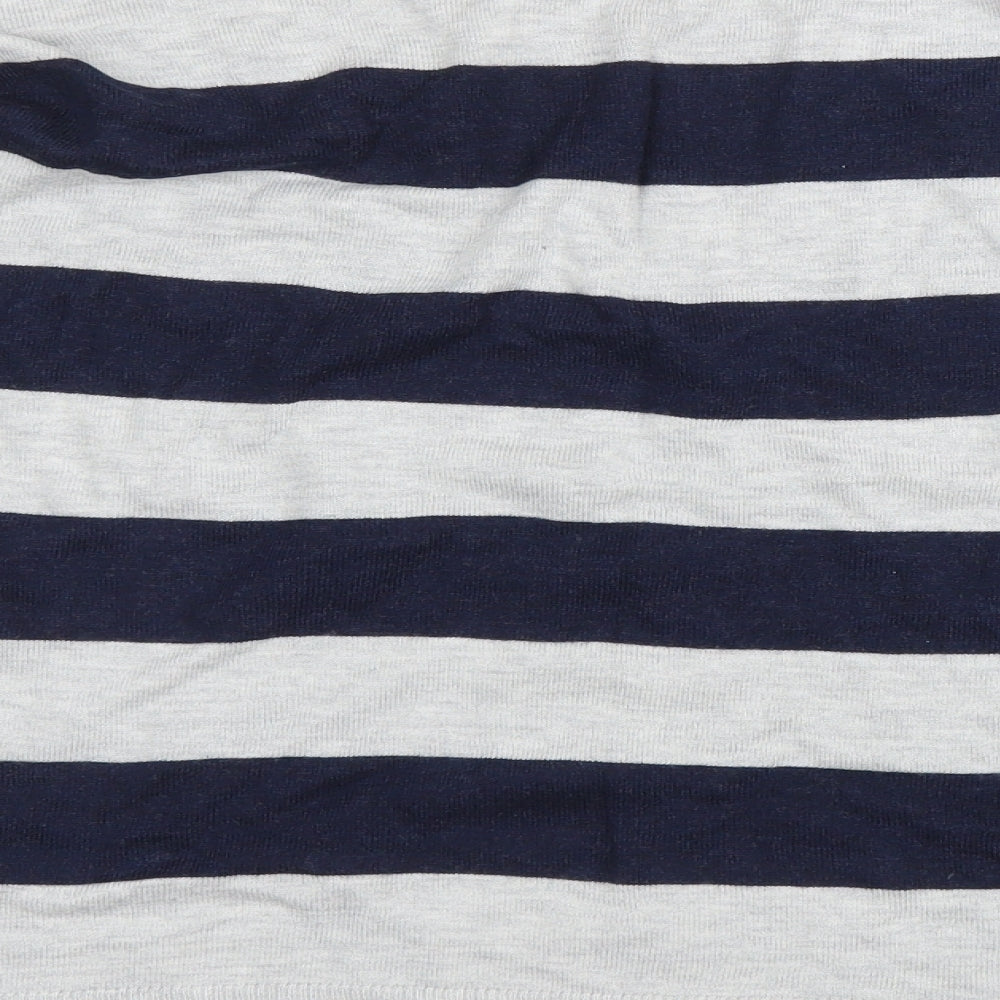 George Womens Grey Striped  Pullover Jumper Size 6