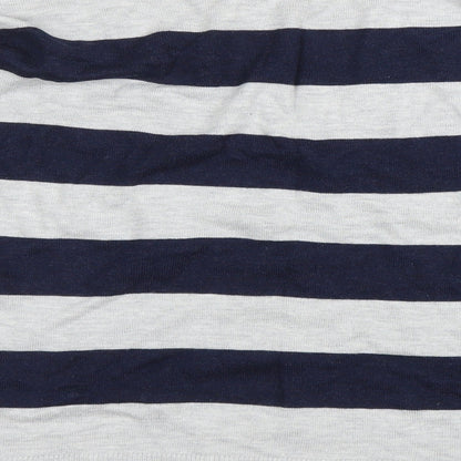 George Womens Grey Striped  Pullover Jumper Size 6