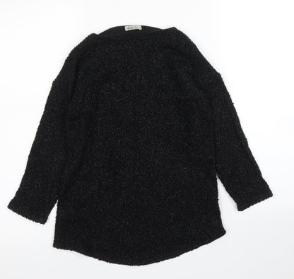 NEXT Girls Black   Pullover Jumper Size 8 Years