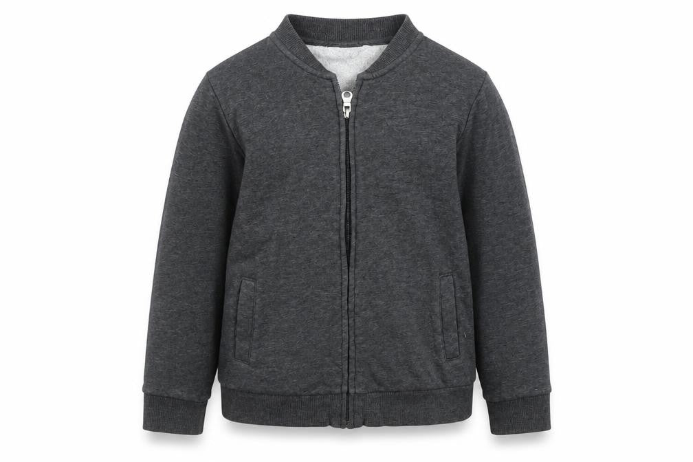 H&M Girls Grey   Full Zip Jumper Size 7 Years