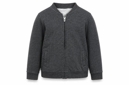 H&M Girls Grey   Full Zip Jumper Size 7 Years