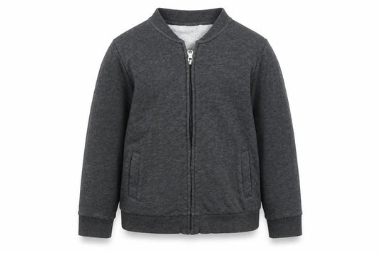 H&M Girls Grey   Full Zip Jumper Size 7 Years